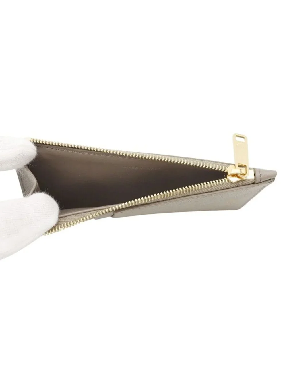 Celine Coin Purse Fragment Case Grained Calfskin Logo Card